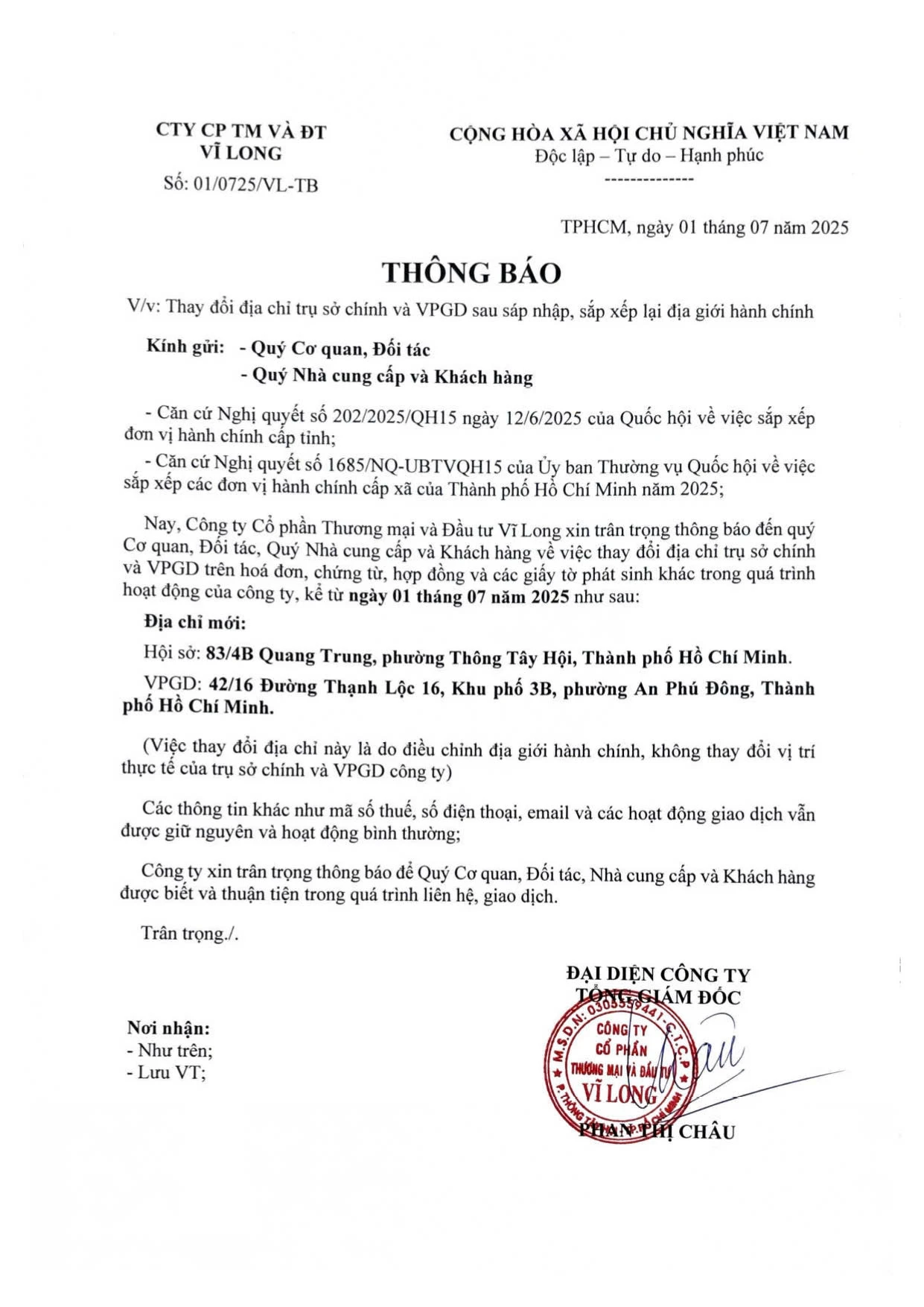 Thong Bao Cap Nhat Dia Chi